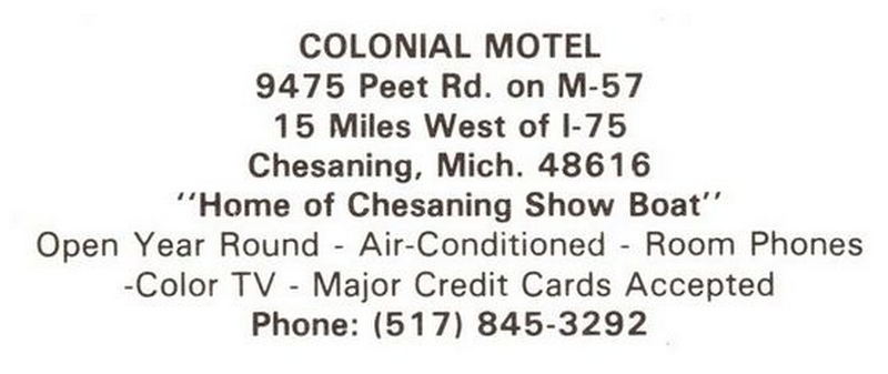 Colonial Motel - Vintage Post Card (newer photo)